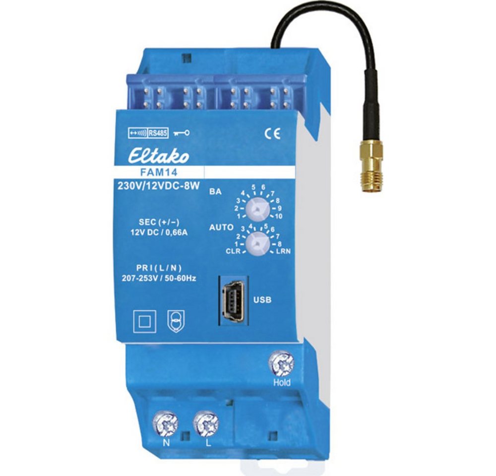 Eltako FAM14 Eltako Funk Antennenmodul Hutschiene Reichweite max. (im Fre Smart-Home-Zubehör von Eltako