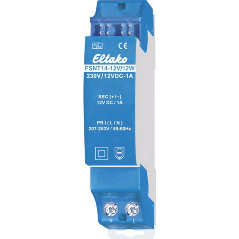 Eltako Fsnt14 12 V/12 W Hutschienen Netzteil Din Rail Trafo Netzteil 1 A 12 W B-Ware von Eltako
