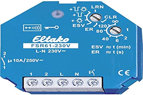 Eltako Funkaktor Stromstoß- Schaltrelais 230V. 1 Schließer FSR61-230V von Eltako