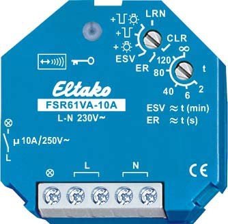 Eltako Funkaktor Stromstoß-Schaltrelais mit Strommessung Nicht potenzialfrei 10A/250V AC, 1 Stück, FSR61VA-10A Eltako Funkaktor Stromstoß-Schaltrelais mit Strommessung Nicht potenzialfrei 10A/250V AC, 1 Stück, FSR61VA-10A von Eltako