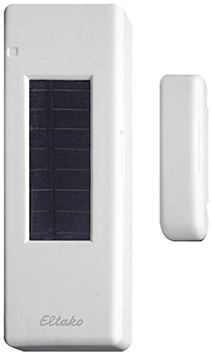 Eltako Funksensor Fenster-Türkontakt mit Solarzelle und Batterie reinweiß glänzend FTKB-wg von Eltako