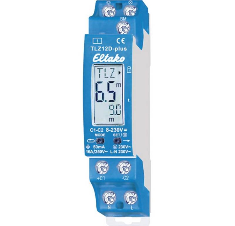 Eltako Zeitschaltuhr Eltako 23100800 Treppenlichtzeitschalter Hutschiene 8 V DC/AC, 12 V DC von Eltako