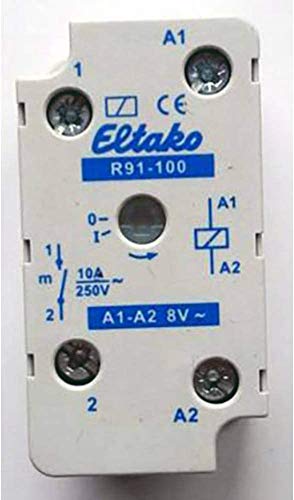 Eltako R91-100-8V R91-100-8VAC Schaltrelais Nennspannung: 8V Schaltstrom (max.): 8A 1 Schließer 1St von Eltako