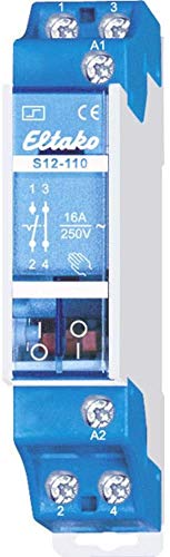 Eltako Stromstoß-Schalter Hutschiene S12-110-8V 1 Oeffner, 1 Schließer 230V 10A 2300W 1St. von Eltako