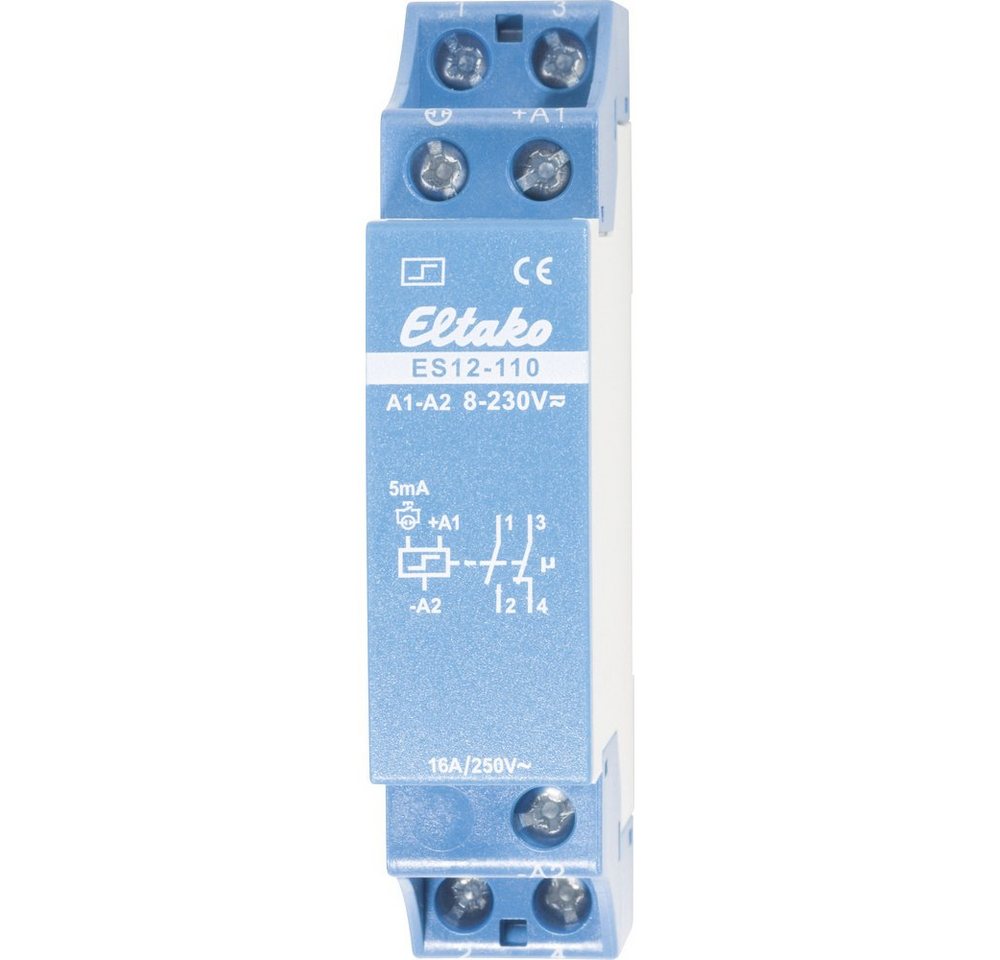 Eltako Stromstoßschalter Stromstoß-Schalter Hutschiene Eltako ES12-110 1 Schließer, 1 Öffner 23, (ES12-110) von Eltako