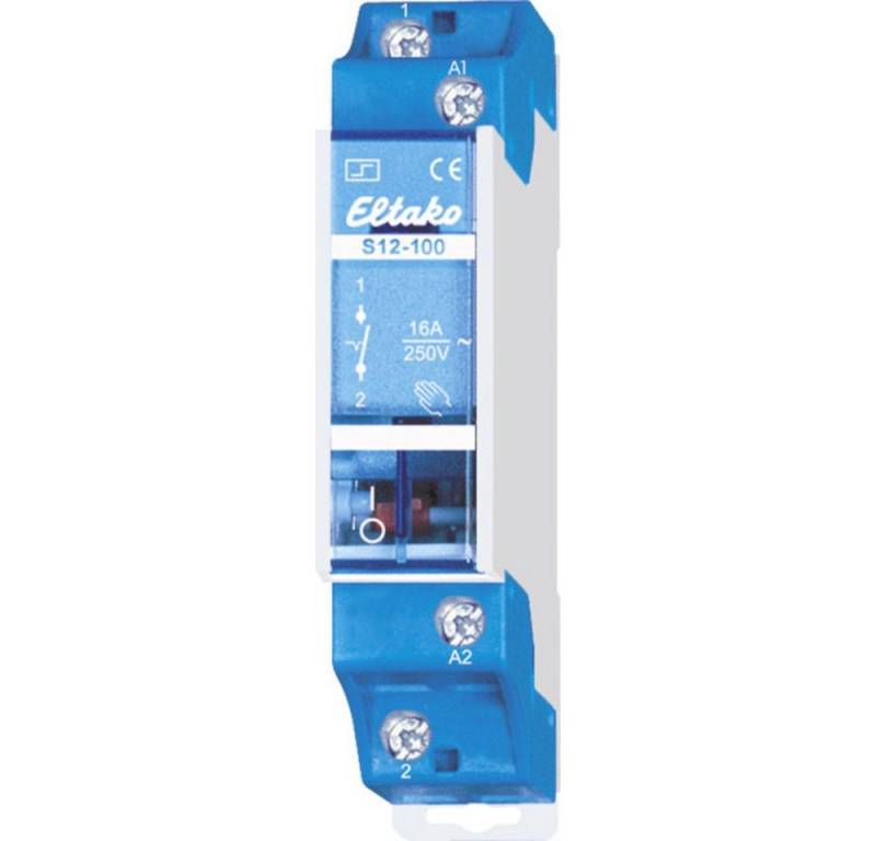 Eltako Stromstoßschalter Stromstoß-Schalter Hutschiene Eltako S12-100-12V DC 1 Schließer 12 V 1, (S12-100-12V DC) von Eltako