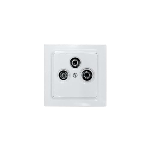 Eltako TV/RF/SAT-Abdeckung für E-Design55-Rahmen, reinweiß glänzend TV55E/3-wg Eltako TV/RF/SAT-Abdeckung für E-Design55-Rahmen, reinweiß glänzend TV55E/3-wg von Eltako