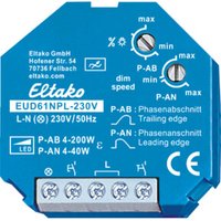 Eltako Universal-Dimmschalter Mindestlast nur 4W EUD61NPL-230V von Eltako