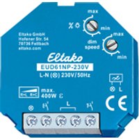 Eltako Universal-Dimmschalter ohne N f.R+L+C-Last. EUD61NP-230V - 61100830 von Eltako