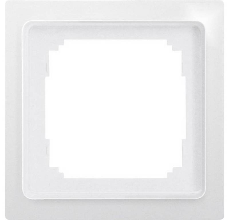 Eltako Universalrahmen E-Design innen 55x55 mm glänzend Einbau-Tischsteckdose von Eltako