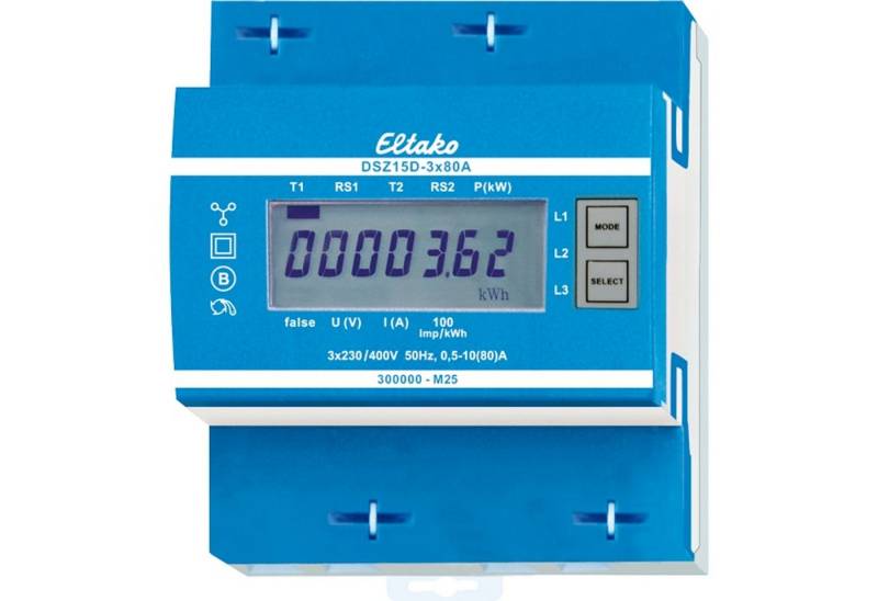 Eltako Verteilerbox ELTAKO Drehstromzähler MID, geeicht, DSZ15D-3x80A von Eltako