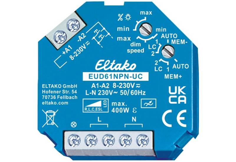 Eltako Verteilerbox ELTAKO Stromstoß-Dimmschalter EUD61NPN-UC von Eltako