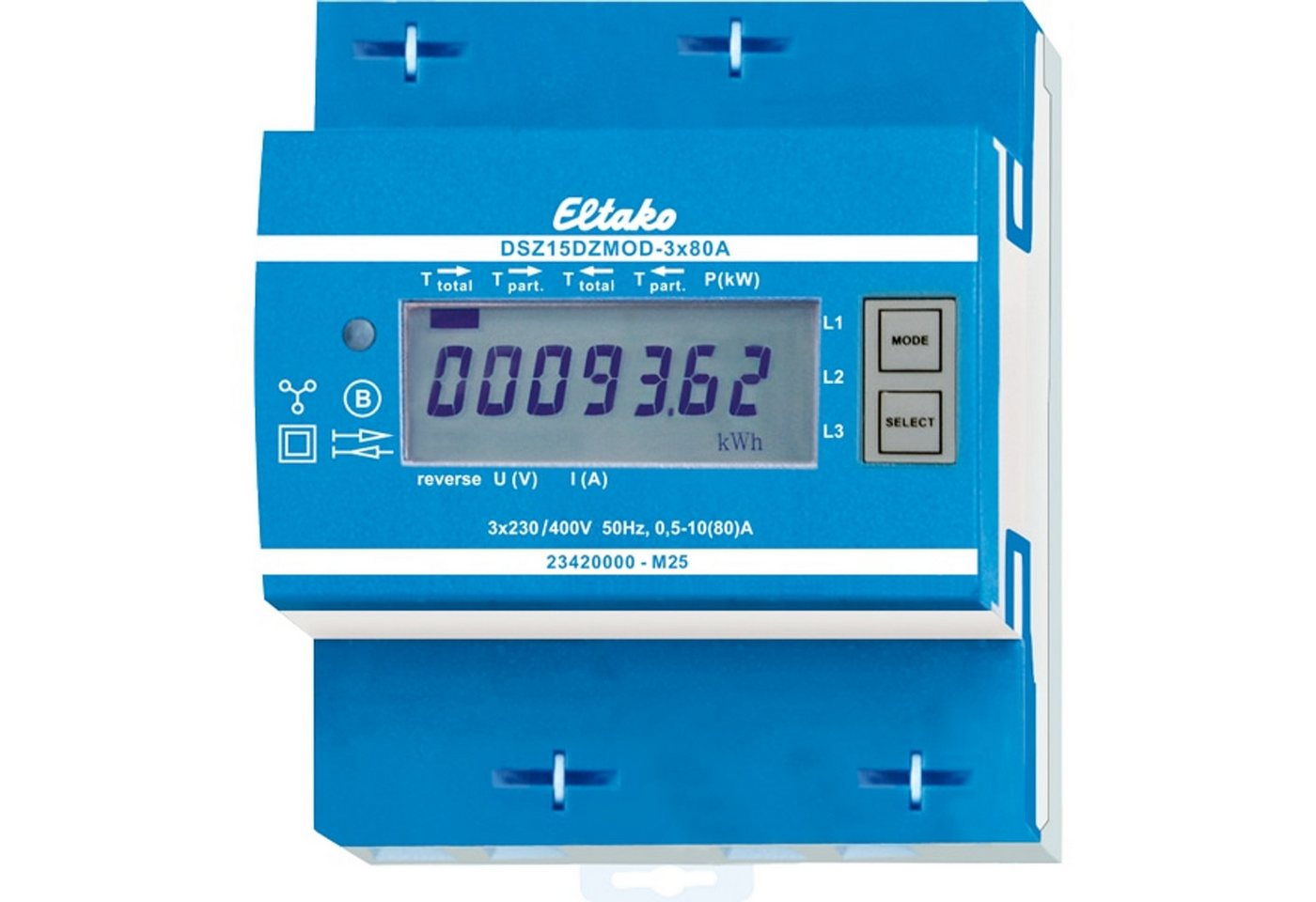 Eltako Verteilerbox ELTAKO Zweiweg-Drehstromzähler Modbus DSZ15DZMOD Eltako Verteilerbox ELTAKO Zweiweg-Drehstromzähler Modbus DSZ15DZMOD von Eltako