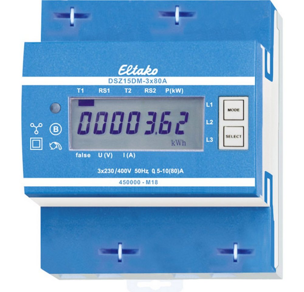 Eltako Wechselstromzähler Eltako DSZ15DM-3x80A MID Drehstromzähler digital 80 A MID-konform: Ja, DSZ15DM-3x80A MID Eltako Wechselstromzähler Eltako DSZ15DM-3x80A MID Drehstromzähler digital 80 A MID-konform: Ja, DSZ15DM-3x80A MID von Eltako