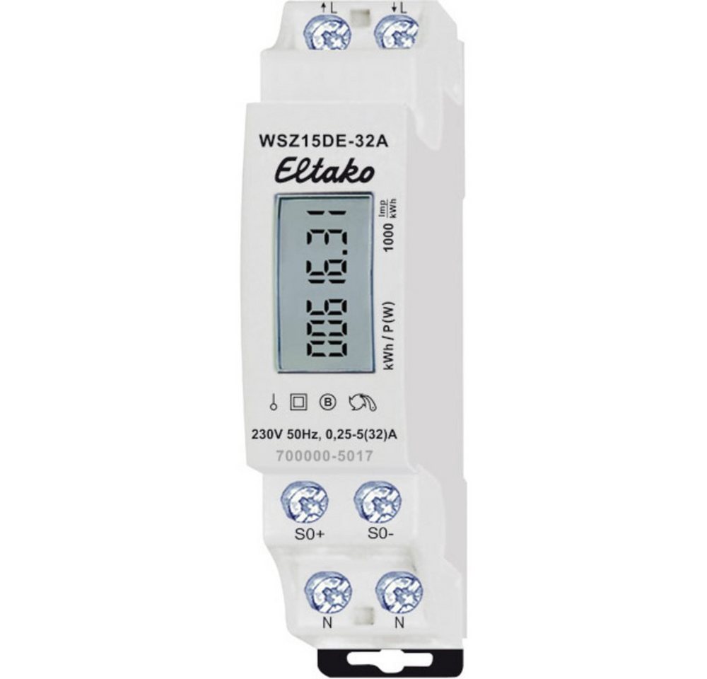 Eltako Wechselstromzähler Eltako WSZ15DE-32A Wechselstromzähler digital 32 A 1 St., WSZ15DE-32A Eltako Wechselstromzähler Eltako WSZ15DE-32A Wechselstromzähler digital 32 A 1 St., WSZ15DE-32A von Eltako