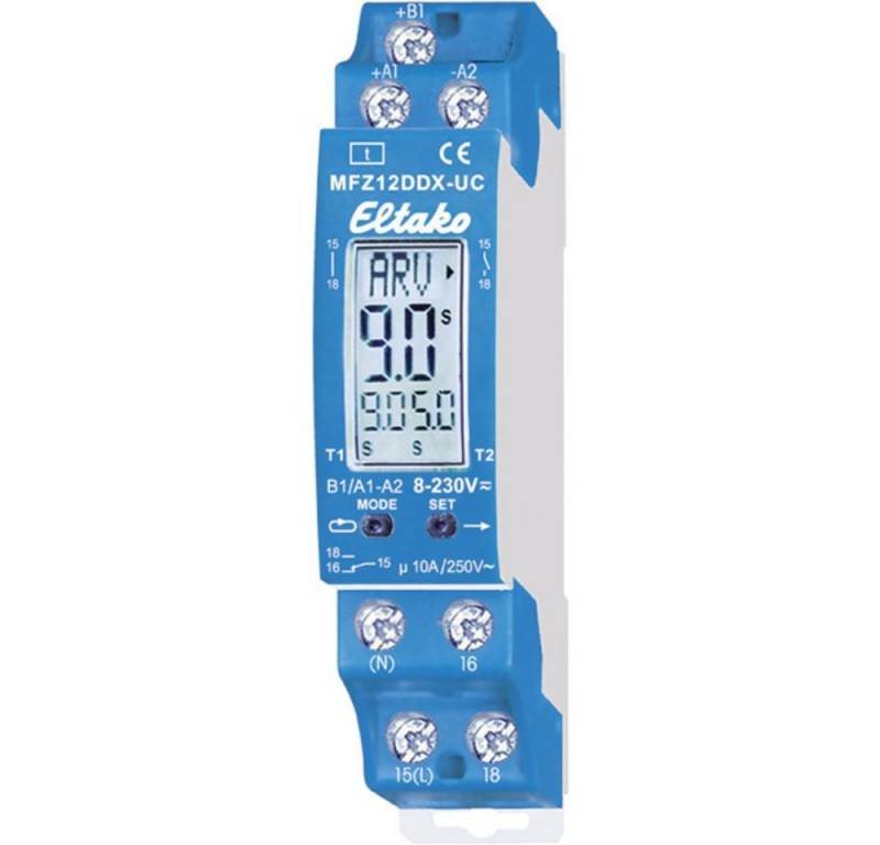 Eltako Zeitrelais Eltako 23001004 MFZ12DDX-UC Zeitrelais Multifunktional 230 V 1 St. Zei, (MFZ12DDX-UC) von Eltako