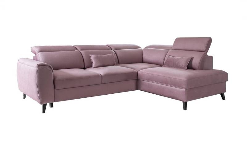 Eltap Ecksofa NOBLE Moderne Ausziehbare Eckcouch mit Kopfteilverstellung, mit Schlaffunktion, mit Bettfunktion von Eltap