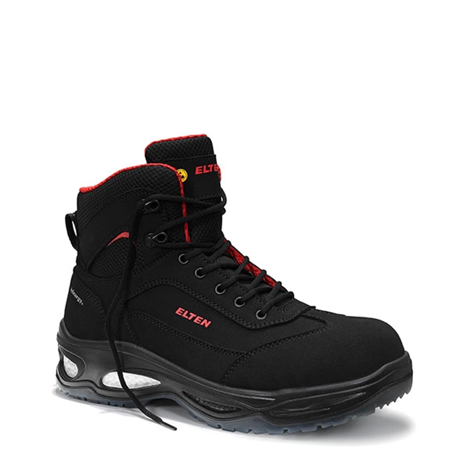 Elten Sicherheitsschnürstiefel Owen Black Mid Esd S2 Gr. 40 von Elten