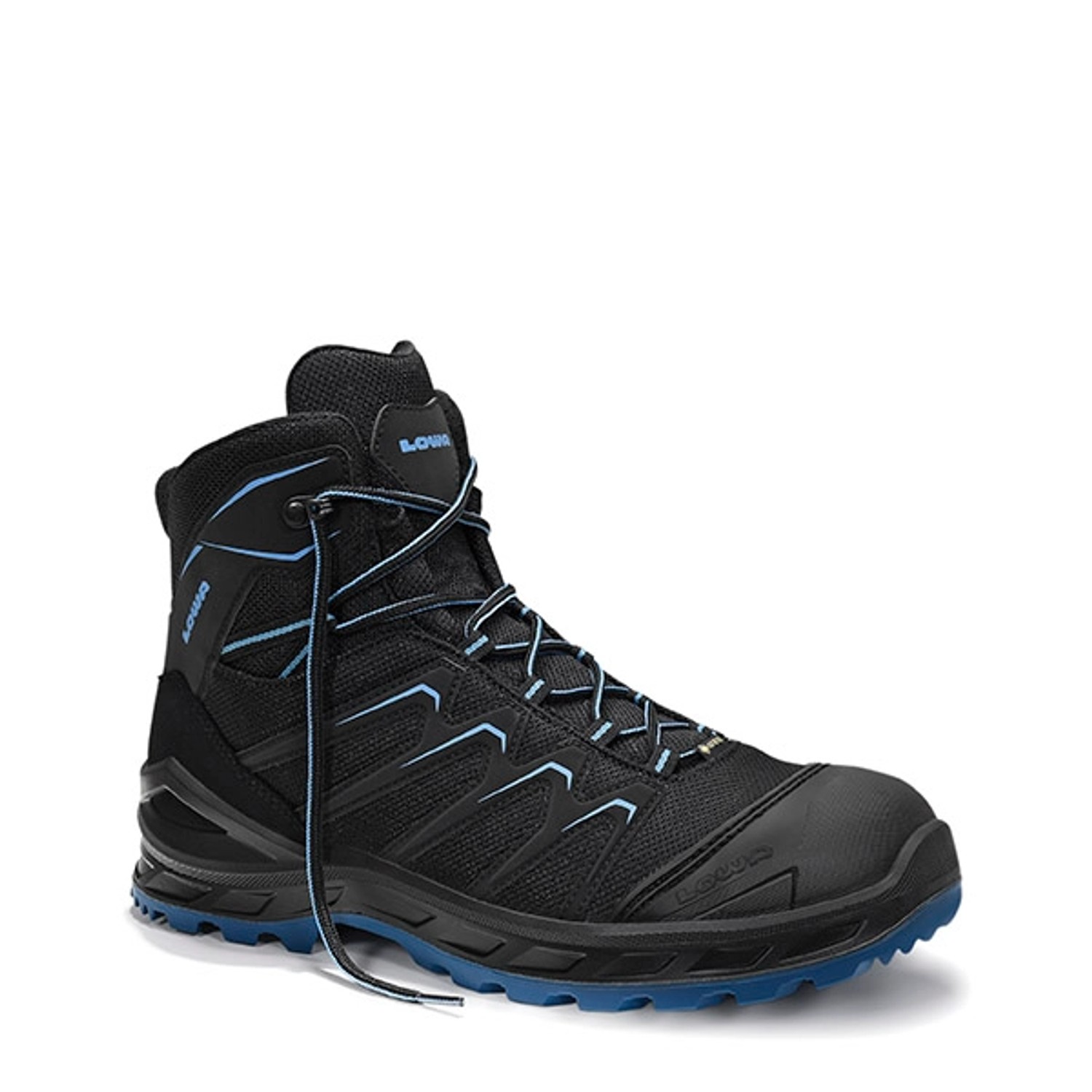 Elten Sicherheitsstiefel Larrox Work Gtx Black-Blue Mid S3 Ci Gr. 40 von Elten