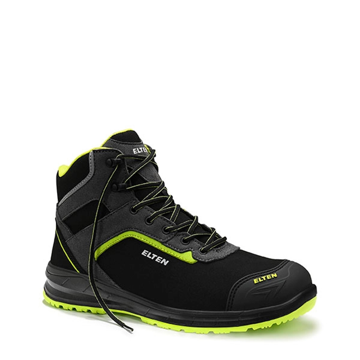 Elten Sicherheitsstiefel Loan Xxsports Pro Black-Lime Mid Esd S3 Gr. 36 von Elten