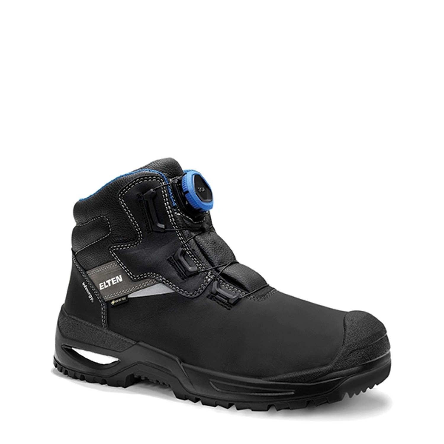 Elten Sicherheitsstiefel Stefano Xxsg Boa Gtx Black-Blue Mid Esd S3 Ci Gr. 36 von Elten