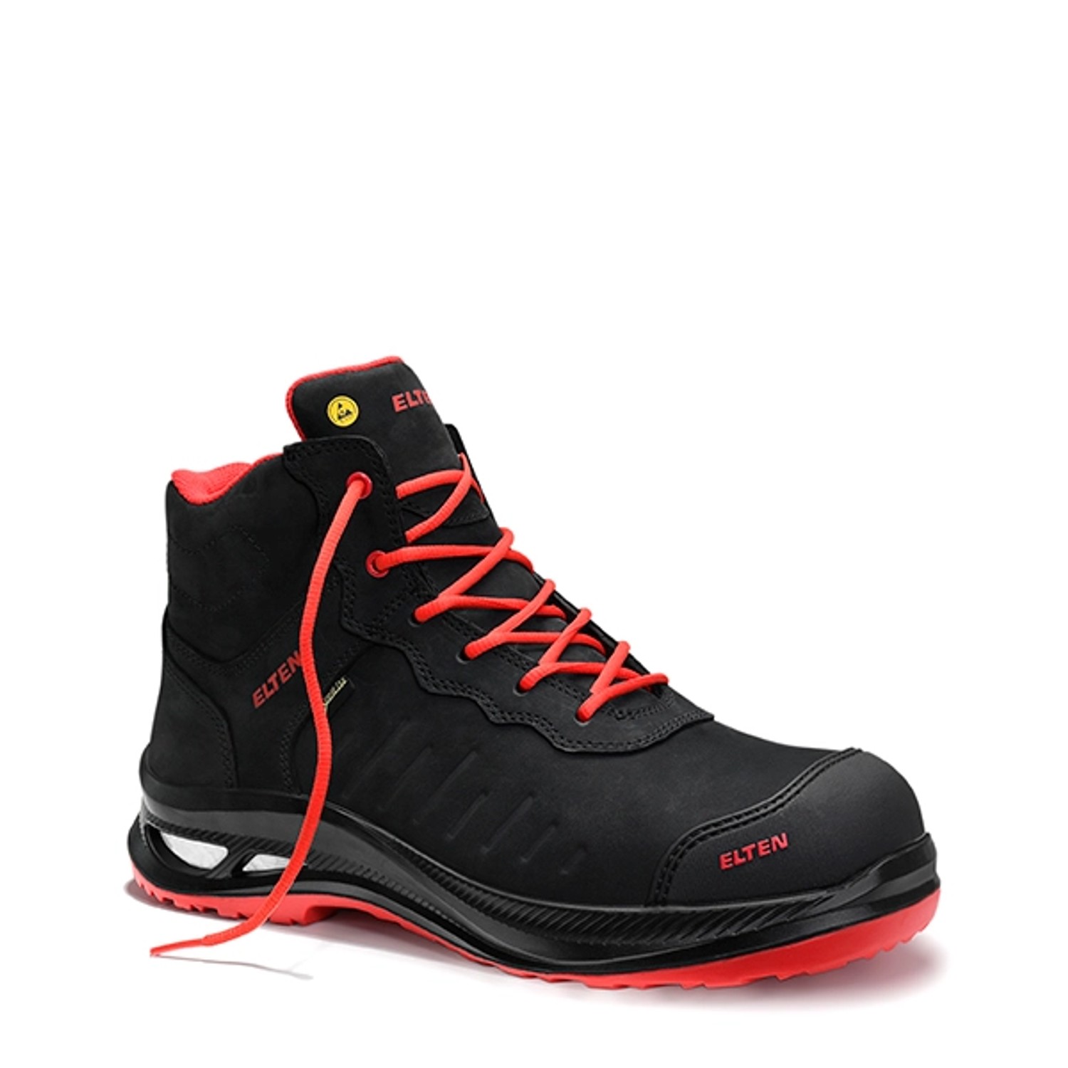 Elten Sicherheitsstiefel Stewart Xxg Pro Gtx Black-Red Mid Esd S3 Hi Ci Gr. 39 von Elten