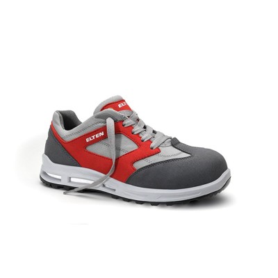 Sicherheitshalbschuh TRAVIS grey-red Low ESD S2, Größe 39 von Elten