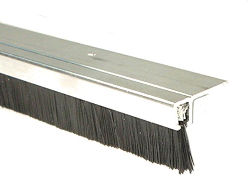 FORMAT IBS 90.18 L 1,5m Aluwinkel-Profil + PP-Bürste - Silber - Tür- und Fensterverschlussdichtung - Dichtungsleiste von FORMAT