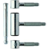 ELLEN Einbohrband mit STS 3tlg. Holz,m.Nb,verz. Rollen ø 20, Türgew. 80kg von Elton