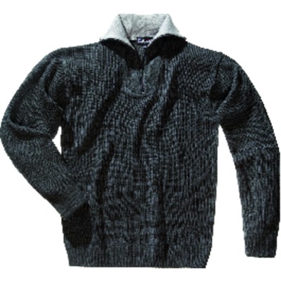 Troyer Sylt, dunkelgrau-meliert, Größe L von Elutex