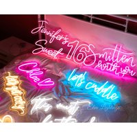 Benutzerdefinierte Leuchtreklame Personalisiert/Neonlicht-Zeichen Für Wand Benutzerdefinierte Hochzeit Schlafzimmer Logo Funky Neon-Schild von ElvaLightings