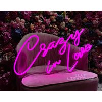 Crazy in Love Neon Schild/Custom Licht Für Wand Wedding Schlafzimmer Logo Sign von ElvaLightings