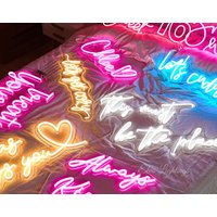 Neon Schild Personalisiert/Licht Für Wand Hochzeit Schlafzimmer Logo Funky Kunst von ElvaLightings