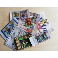 Vintage Patches - 9 Stück Unikate Neuwertig Made in Germany 1980Er Jahre von ElvesAndTulle