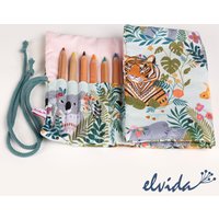 Stifterolle Stiftemappe Tiere Savanne von ElvidaKindermode