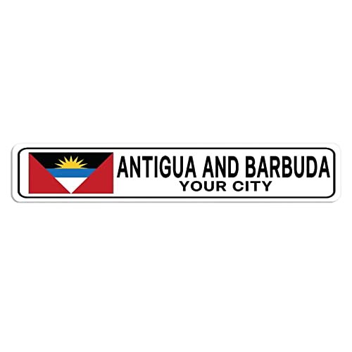 Personalisiertes Antigua und Barbuda Straßenschild Antigua und Barbuda Flagge, benutzerdefinierter Stadtname, Metallblech, Straße, Wandkunst, Dekoration, Heimdekoration, individuelles Geschenk für Personalisiertes Antigua und Barbuda Straßenschild Antigua und Barbuda Flagge, benutzerdefinierter Stadtname, Metallblech, Straße, Wandkunst, Dekoration, Heimdekoration, individuelles Geschenk für von Elvoes