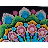 3D Quilling Art Pfau Mandala Gerahmt von ElyArtStyle