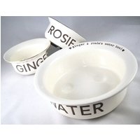 Handgemachte 1 Wasserschale 2 Futternapf - Hunde Geschenk Für Familie Haustiere Zum Teilen Wassernapf & Separater Individueller Kosename Goldrand Handgemachte 1 Wasserschale 2 Futternapf - Hunde Geschenk Für Familie Haustiere Zum Teilen Wassernapf & Separater Individueller Kosename Goldrand von ElyciaCamille