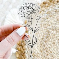 Januar Geburtsmonat Blume Nelke Sticker 4.5x9.5 cm Januar Geburtsmonat Blume Nelke Sticker 4.5x9.5 cm von ElyseBreanneDesign