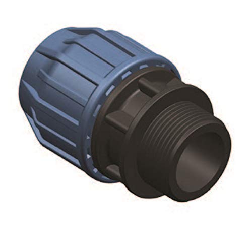 Elysee PP-Fitting, Übergang auf AG, Anschlussverschraubung auf AG 32mm x 1" AG für PE-Rohr, DVGW, Trinkwasserzertifiziert von Lulizzie