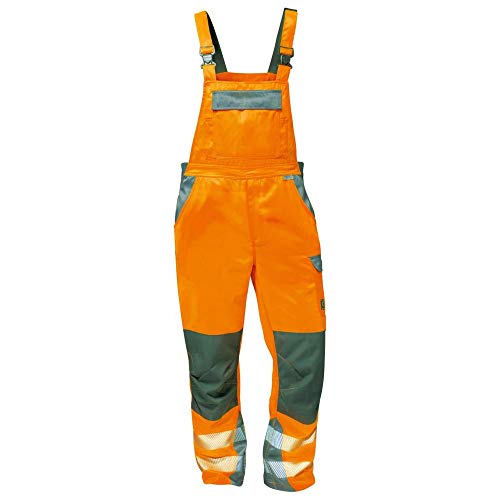 Elysee Warnschutz Latzhose"Metz" Größe, 1 Stück, 58, orange/grau, 22739-58 von Elysee