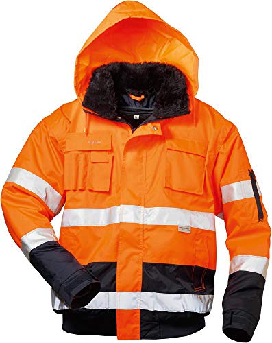 Elysee Warnschutz-Pilotjacke "Volker", 1 Stück, Größe 2XL, orange/marine, 23559-2XL von Elysee