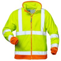 Leo Warnschutzfleecejacke Elysee Gelb/Orange Polarfleece Gr.M von Elysee