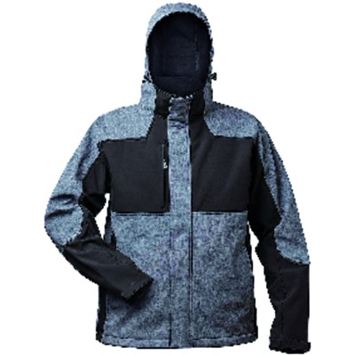 Softshelljacke TAU, grau/schwarz, Größe S von Elysee