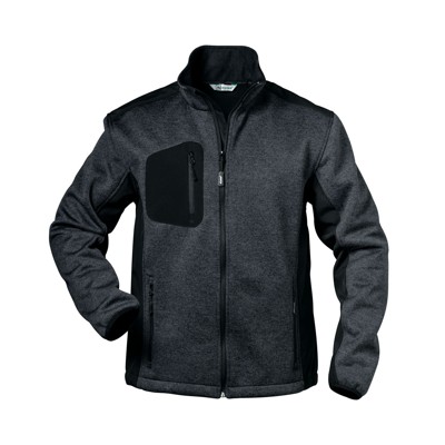 Strickjacke INNSBRUCK, grau/schwarz, Größe L von Elysee