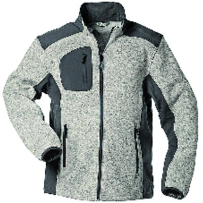 Strickjacke LINZ, hell-grau/grau, Größe XXL von Elysee