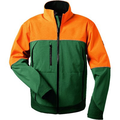 Waldarbeiter-Softshelljacke SANDDORN, grün/orange, Größe XL Waldarbeiter-Softshelljacke SANDDORN, grün/orange, Größe XL von Elysee
