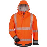 Elysee - Warnschutz-Softshelljacke Lukas Gr. s orange/schwarz - orange/schwarz von Elysee