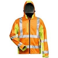 Warnsoftshelljacke Hoss Gr. 2XL orange/gelb - Elysee von Elysee