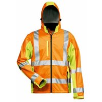 Elysee - hoss Warnschutz-Softshelljacke ® Orange / Gelb, en iso 20471/3 Gr.XXL von Elysee